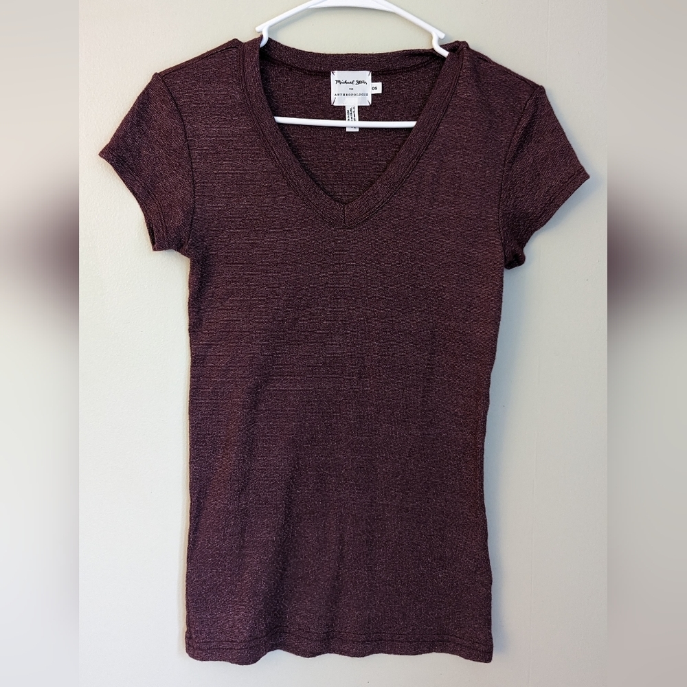 MICHAEL Stars Small/Medium Purple Blouse